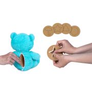 Jucarie din plus Blue teddy bear, Jocul Calamarului, 23 cm (asezat)