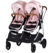 Carucior gemeni chipolino duo smart 3 in 1 pink marshmallow hubst-kbds02506pm