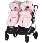 Carucior gemeni chipolino duo smart 3 in 1 pink marshmallow hubst-kbds02506pm