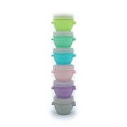 SET 6 RECIPIENTE SILICON SNAP&GO, MELII, 59 ML VIVML10400