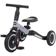 Tricicleta si bicicleta chipolino smarty 2 in 1 grey hubtrksm02301gy