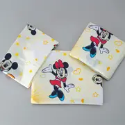 Lenjerie bumbac neted pat 2-12 ani in 3 piese cu Mickey si Minnie pentru saltele 160x80cm - ASC2999