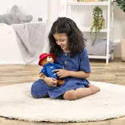 Jucarie de plus cu sunete Ursuletul Paddington in Peru, 22 cm (asezat)