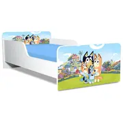 Pat Bluey Gama Creativ, cu Saltea SafeNest 140x70 Cm, 2-8 Ani  Ptv8201