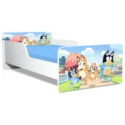 Pat Bluey 3 Gama Creativ, cu Saltea SafeNest 130x60 Cm, 2-6 Ani  Ptv8224