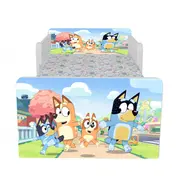 Pat Bluey 3, Cu Dubla Protectie, cu Saltea SafeNest 180x80x8 Cm, 2-16 Ani Ptv8030