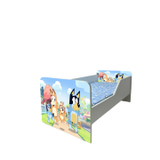 Pat Bluey 3 Gama Sleepy, cu Saltea SafeNest 140x70 Cm, 2-8 Ani  Ptv7771