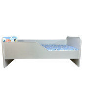 Pat Bluey 3 Gama Sleepy, cu Saltea SafeNest 180x80x8 Cm, 2-16 Ani Ptv7781