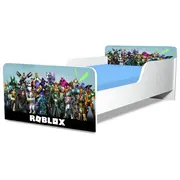 Pat baieti Roblox Gama Creativ, cu Saltea SafeNest 160x80 Cm, 2-12 Ani  Ptv8290