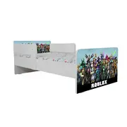 Pat Roblox, Cu Dubla Protectie, cu Saltea SafeNest 180x80x8 Cm, 2-16 Ani Ptv8104