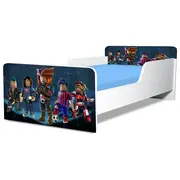 Pat baieti Roblox 2 Gama Creativ, cu Saltea SafeNest 140x70 Cm, 2-8 Ani  Ptv8303