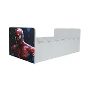 Pat baieti Spiderman Gama Nani, cu Saltea SafeNest 130x60 Cm, 2-6 Ani  Ptv8335