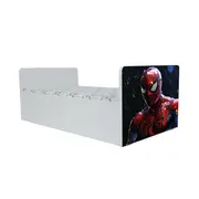 Pat baieti Spiderman Gama Nani, cu Saltea SafeNest 140x70 Cm, 2-8 Ani  Ptv8338
