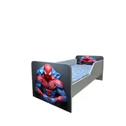 Pat baieti Spiderman 8 Gama Sleepy, cu Saltea SafeNest 140x70 Cm, 2-8 Ani  Ptv7617