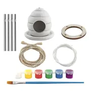 Set creativ - casuta pasarilor cu clopotel de vant