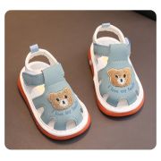 Sandalute bleu cu piuitoare - bear family md2025su13-1-sa45