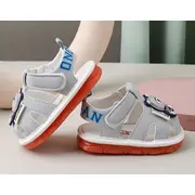 Sandalute bleu cu piuitoare si ursulet cu led mb2025su11-4-p31