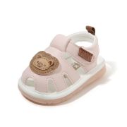 Sandalute roz cu piuitoare - ursulet mb2025su07-3-c