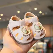 Sandalute roz pudra cu piuitoare - floricica crosetata mb2025su03-1-c