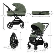 CARUCIOR KINDERKRAFT YOXI 3IN1 (MINK PRO) MISTIC GREEN VIVKSYOXI00GRE3000