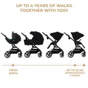 CARUCIOR KINDERKRAFT YOXI 3IN1 (MINK PRO) PURE BLACK VIVKSYOXI00BLK3000