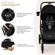 CARUCIOR KINDERKRAFT YOXI 3IN1 (MINK PRO) PURE BLACK VIVKSYOXI00BLK3000