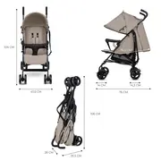 CARUCIOR SPORT KINDERKRAFT TIK, TIP UMBRELA,  STONE BEIGE VIVKSTIK000BEG0000