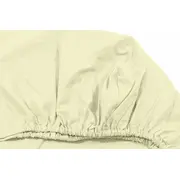 Cearceaf crem, cu elastic, din bumbac, 90x200 cm KDECE200C