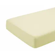 Cearceaf crem, cu elastic, din bumbac, 90x200 cm KDECE200C