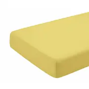 Cearceaf galben, cu elastic, din bumbac, 52x95 cm KDECE95G