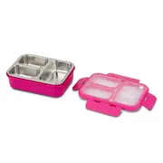 Recipient dreptunghiular pentru alimente bento din oțel inoxidabil "we care", magenta 800ml smb10-262-001