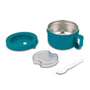Recipient rotund pentru alimente din oțel inoxidabil "we care", verde teal, 850ml smb10-262-030