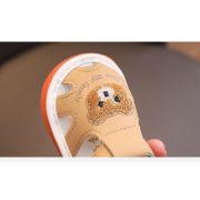 Sandalute crem cu piuitoare - bear family mb2025su13-2-sa45