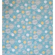 Cearceaf Bubble Blue, cu elastic, din bumbac, 52x95 cm KDECE5295BBLU