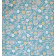 Cearceaf Bubble Blue, cu elastic, din bumbac, 60x120 cm KDECE60120BBLU