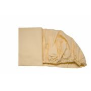 Cearceaf cappuccino, cu elastic, din bumbac, 60x120 cm KDECE60120CCPP