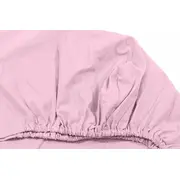 Cearceaf roz, cu elastic, din bumbac, 80x190 cm KDECE190R