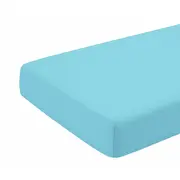 Cearceaf turcoaz, cu elastic, din bumbac, 100x200 cm KDECE1002T