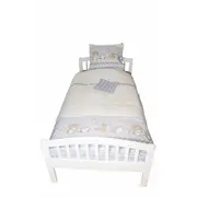 Lenjerie pat copii Odette Blue, din bumbac, 100x135 cm KDEHP100135HP4060ODTB