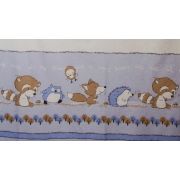 Lenjerie pat copii Odette Blue, din bumbac, 100x135 cm KDEHP100135HP4060ODTB
