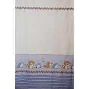 Lenjerie pat copii Odette Blue, din bumbac, 100x150 cm KDEHP100150HP4060ODTB