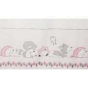 Lenjerie pat copii Odette Pink, din bumbac, 100x135 cm KDEHP100135HP4060ODTP