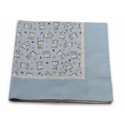 Paturica Baby Bear albastru, cu spate finet KDEPF80X80BBAB