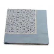 Paturica Baby Bear albastru, cu spate finet KDEPF80X80BBAB