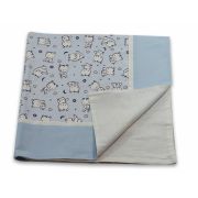 Paturica Baby Bear albastru, cu spate finet KDEPF80X80BBAB