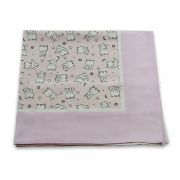 Paturica Baby Bear roz, cu spate finet KDEPF80X80BBR