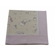 Paturica Ursuletul Martinica cu roz, cu spate finet KDEPF80X80UMR