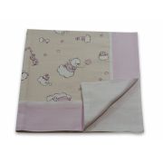Paturica Ursuletul Martinica cu roz, cu spate finet KDEPF80X80UMR