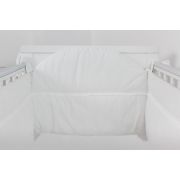 Protectie jumatate patut Alb cu dantela, din bumbac KDE35NBLF