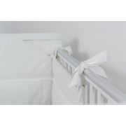 Protectie jumatate patut Alb cu dantela, din bumbac KDE35NBLF
